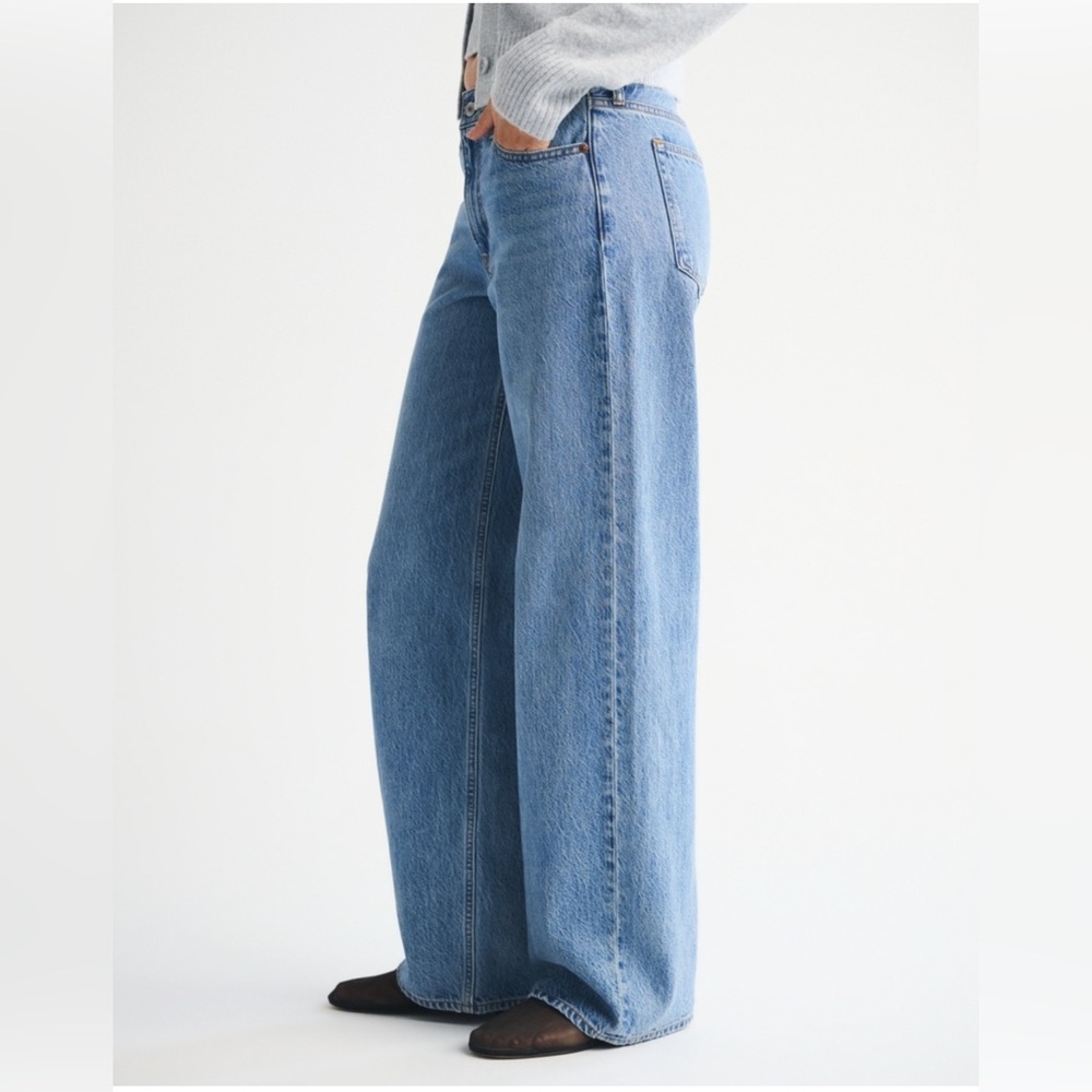 NWT Abercrombie & Fitch A&F Ultra Loose Low Rise jean 23 x-short denim - Picture 10 of 12
